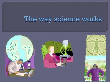  Science starts with a question  Science a specific, methodical process of answering a question  Science can only answer questions about things that.