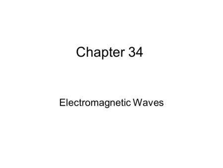 Electromagnetic Waves