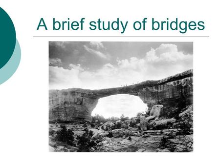 A brief study of bridges. We build different bridges for different needs.