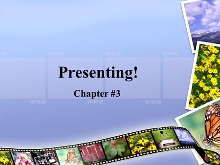 Presenting! Chapter #3. What are we Going to Cover Today? Nuts / Bolts Get to the Meat & Potatoes The Summary of the Chapter Q & A.