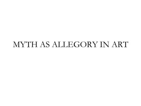 MYTH AS ALLEGORY IN ART. I. DRESSING UP PEOPLE AS GODS A. Gemma Augustaea c. AD 12.