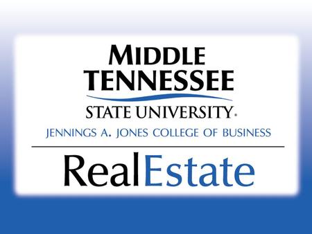 Key Questions… What? – Identify key terms and concepts that are important to real estate finance decisions Why? – Explain why those terms are important.