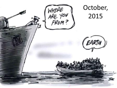 October, 2015. James 2:14-18 What good is it, my brothers and sisters, if you say you have faith but do not have works? Can faith save you? If a brother.