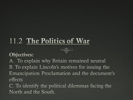 THEME: The North effectively brought to bear its long term advantages of industrial might and human resources to wage a devastating total war against.