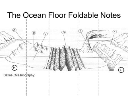 The Ocean Floor Foldable Notes