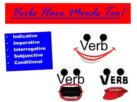 Indicative Imperative Interrogative Subjunctive Conditional