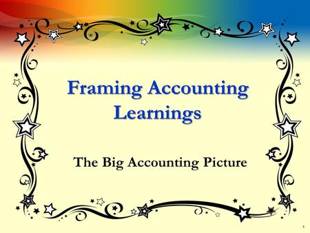 Framing Accounting Learnings