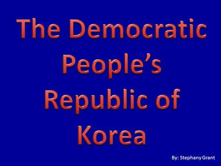 By: Stephany Grant. North Korea Kim Jong-Il North Korea Government Their government type, is a communist state, which is a one man dictatorship. Their.