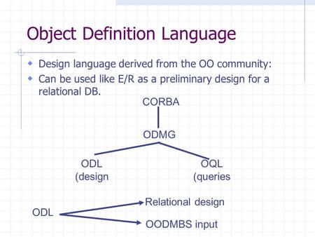 Object Definition Language