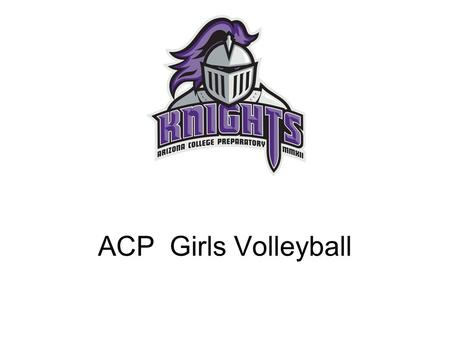 ACP Girls Volleyball. Coach Orr and Coach Michaelson.