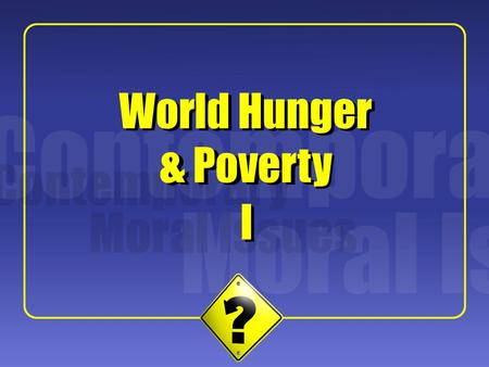 1 I I World Hunger & Poverty. 2 Hardin’s Central Argument Garrett Hardin: “Lifeboat Ethics” Hardin argues that the “Marxist/Christian” or “sharing” approaches.