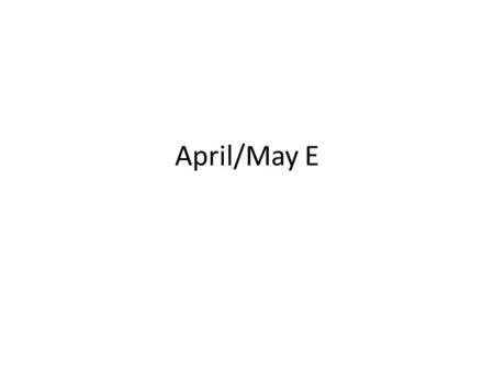 April/May E. Where Did You Last See Her? I should have asked the question How could someone who was missing be in two places at once? Instead, I asked.