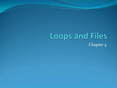 Chapter 4. 4-2 The Increment and Decrement Operators There are numerous times where a variable must simply be incremented or decremented. number = number.