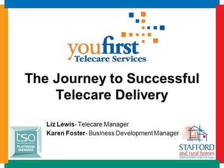 The Journey to Successful Telecare Delivery Liz Lewis- Telecare Manager Karen Foster- Business Development Manager.