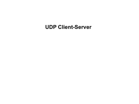 UDP Client-Server. The Socket Class The Socket class provides a set of methods and properties for network communications. The Socket class allows you.