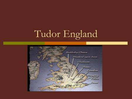 Tudor England. Henry VIII  The first English monarchs to take great pains over their public image  Always tried to impress others with his money & power.