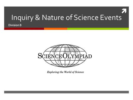  Inquiry & Nature of Science Events Division B. Awesome Aquifer  Resources  Groundwater Foundation  Virginia Groundwater  Event Format -  Station.