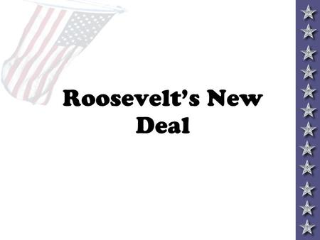 Roosevelt’s New Deal Social Security set up to help the elderly, disabled, children, and unemployed 1. created a pension for retired workers (65+) 2.