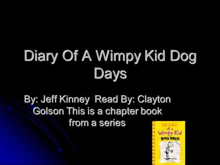 Diary Of A Wimpy Kid Dog Days