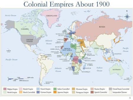 1 Colonial Empires About 1900. 2 The early 20 th century: Full-blown MODERNIS M.