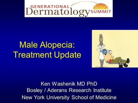 Male Alopecia: Treatment Update