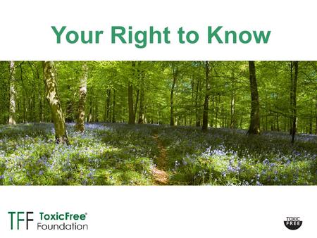 1 Your Right to Know. 2 What U.S. industry is the only one in the world that is self regulated? 1938 the FDA allowed the cosmetic industry to monitor.