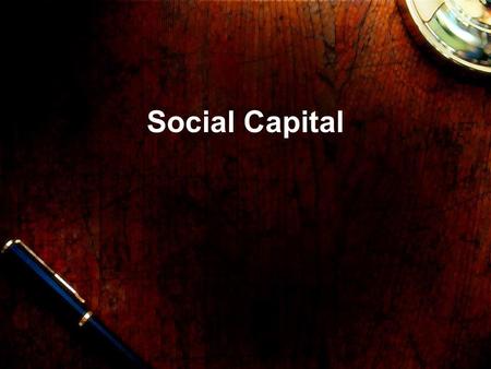 Social Capital. This is a paradigm used to explain differences in health and illness between social groups. It is a sociological theory that states that.