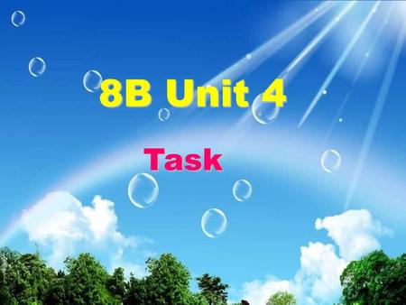 Task 8B Unit 4 It’s a very /’klæs I kl / magic book. 经典的, 古典的 classical 开启，开创 It can open up a magic world to me. That’s my / ’ hæ b I t /. habit.( 习惯.