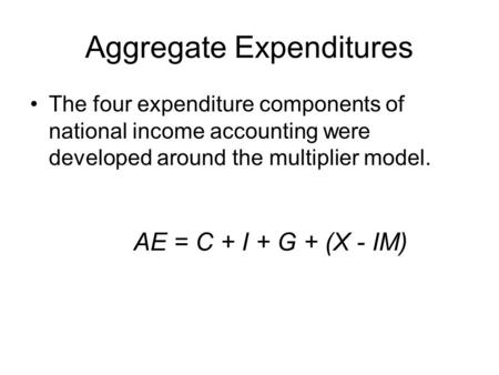 Aggregate Expenditures