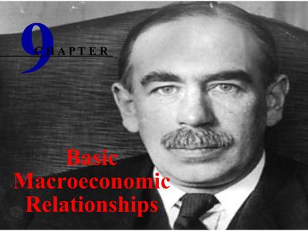 Basic Macroeconomic Relationships 9 C H A P T E R.