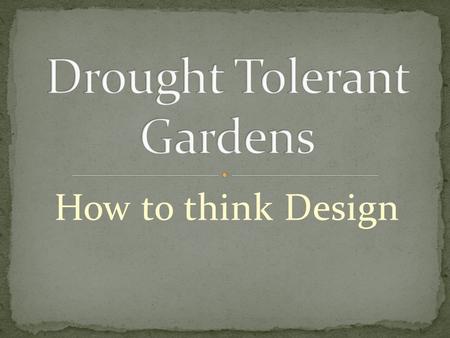 How to think Design. List needs & wants Uses, Activities? Vegetables, Flowers, Potting bench? “Low Maintenance”? Formal or Freeform? Patio Gatherings?