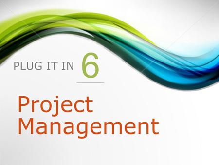 PLUG IT IN 6 Project Management. 1.Project Management for Information Systems Projects 2.The Project Management Process 3.The Project Management Body.