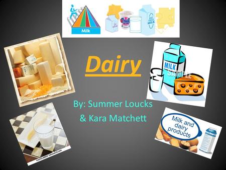 Dairy By: Summer Loucks & Kara Matchett. How much DAIRY do we need a day?