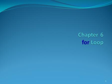 1. Agenda for loop Short-handed notation How to use break and continue 2.