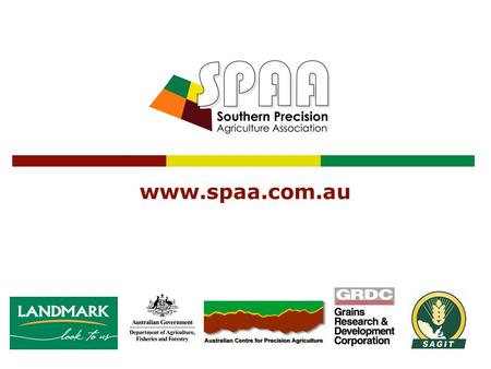 Www.spaa.com.au. The vision of SPAA is to be the leading advocate for precision agriculture in Australia.