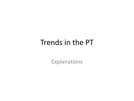 Trends in the PT Explanations. Trends in Atomic Radius Atomic Radius: Half the distance between nuclei in two bonded atoms – Down a group, atomic radius.