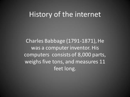 History of the internet