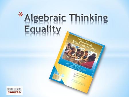 * Participants will establish that students have some very common misconceptions about the meaning and use of the equal sign * Participants will explore.