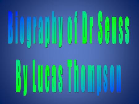 “I do not like green eggs and ham, I do not like them Sam I am” Green Eggs and Ham by Dr Seuss.