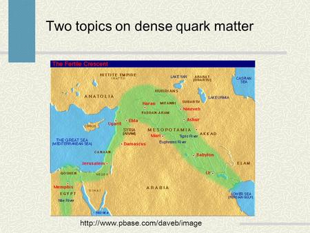 Two topics on dense quark matter