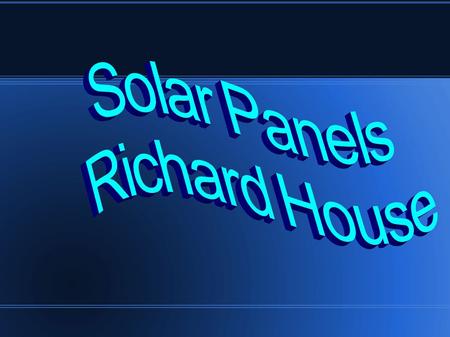 Interest Innovative field Energy alternatives are needed Lots of different applications Opportunities in the world Where there is sun, there is power.