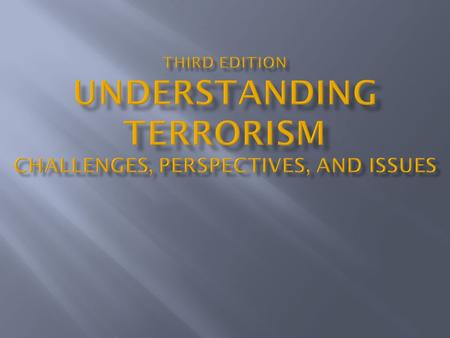 Final Analysis The American Case Terrorism in the United States.