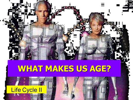 WHAT MAKES US AGE? Life Cycle II. JOHN TURNER AGE 67 AGE 77.