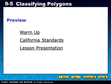 Preview Warm Up California Standards Lesson Presentation.