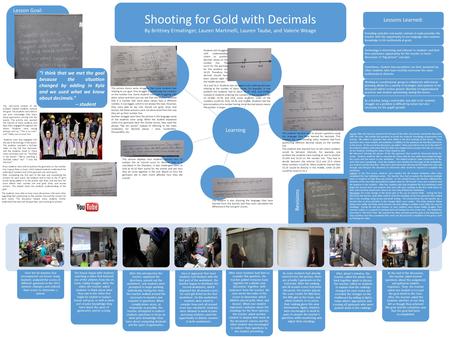 Over the 66 minutes that encompassed our lesson study, students analyzed the scores of different gymnasts in the 2012 summer Olympics and ordered their.