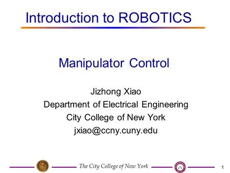 Introduction to ROBOTICS