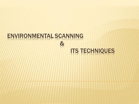 Introduction: Every organization exist in the environment. So environmental factors such as customer, supplier, govt. policies & international condition.