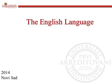 The English Language 2014 Novi Sad. INDIRECT SPEECH-indirektni govor Used to retell the words of somebody/ prenosimo tuđe reči There four types of sentences/razlikujemo.