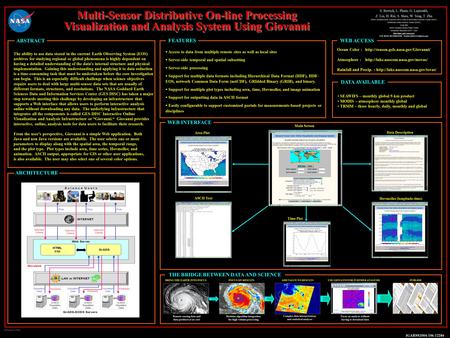 ESIP Federation 2004 : L.B.Pham S. Berrick, L. Pham, G. Leptoukh, Z. Liu, H. Rui, S. Shen, W. Teng, T. Zhu NASA Goddard Earth Sciences (GES) Data & Information.