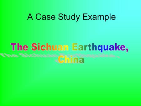 A Case Study Example. Mark Scheme You will be awarded grades based on your investigation skills within Geography. Merits will also be available for the.